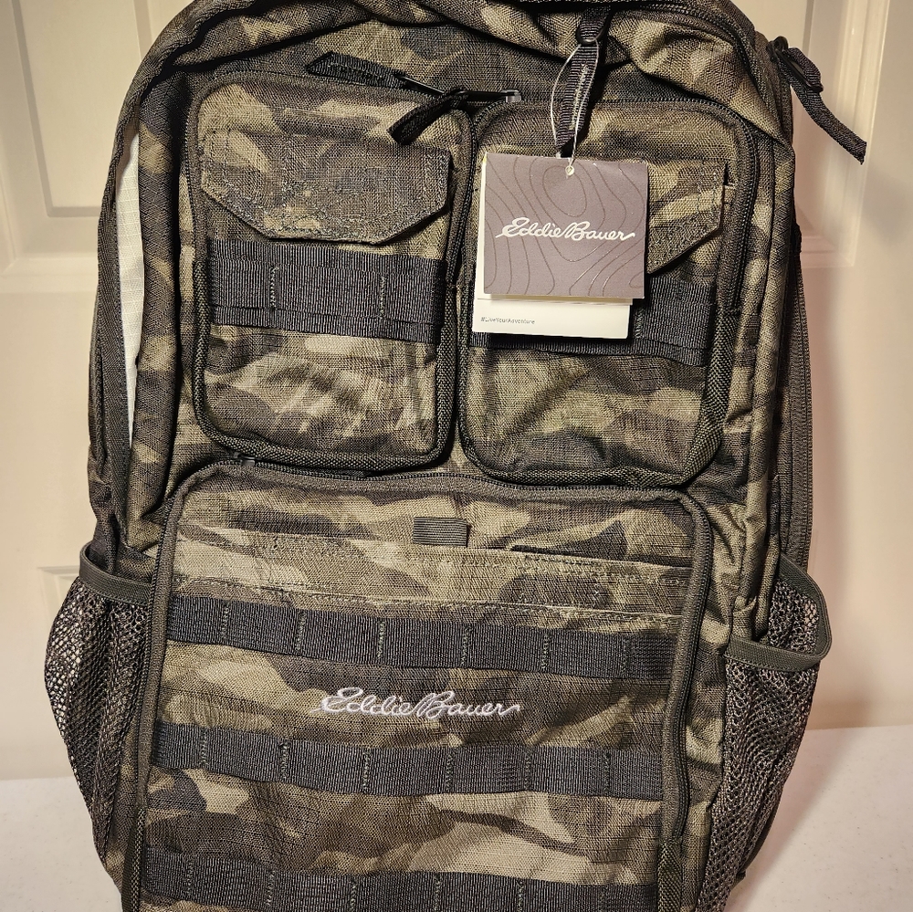 Eddie Bauer Cargo Pack Guide Green Backpack